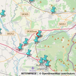 Mappa Via Aquileia, 34072 Gradisca d'Isonzo GO, Italia (5.7430769230769)