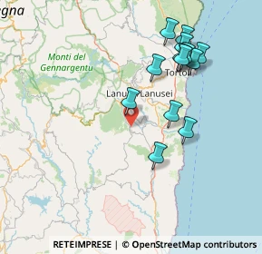 Mappa Via Gianni Lai, 08044 Jerzu NU, Italia (16.67692)