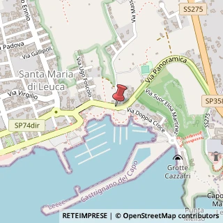 Mappa Via Doppia Croce, 73040 Marina di Leuca LE, Italia, 73040 Castrignano del Capo, Lecce (Puglia)