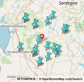 Mappa Via Quadrivio, 09090 Usellus OR, Italia (15.595)