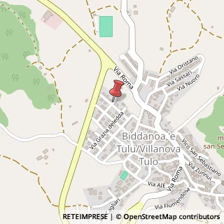 Mappa Via Ogliastra, 4, 08030 Villanova Tulo, Nuoro (Sardegna)
