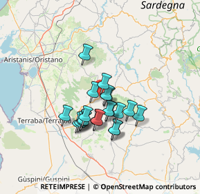 Mappa Via S. Vito, 09090 Albagiara OR, Italia (10.9655)