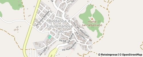 Mappa Villanova Tulo