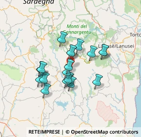 Mappa Via Lanusei, 08030 Esterzili NU, Italia (11.61111)