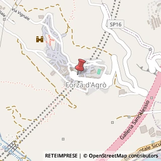 Mappa Piazza Cammareri, 1, 98030 Forza d'Agrò, Messina (Sicilia)