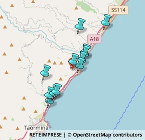 Mappa Viale delle Rimembranze, 98030 Forza D'agrò ME, Italia (3.21083)