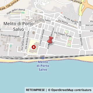 Mappa Via Tenente Minicucci, 107, 89063 Melito di Porto Salvo, Reggio di Calabria (Calabria)