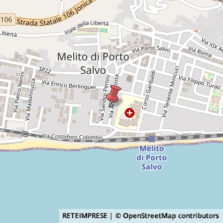 Mappa Via costa andrea 16, 89063 Melito di Porto Salvo, Reggio di Calabria (Calabria)