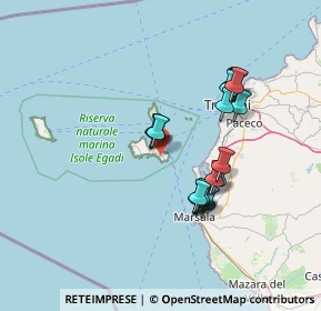 Mappa Strada Punta Marsala, 91023 Favignana TP, Italia (14.1435)