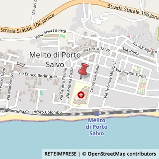 Mappa Via Papa Giovanni XXIII, 1, 89063 Melito di Porto Salvo, Reggio di Calabria (Calabria)