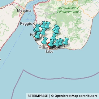 Mappa Via Maresciallo Pansera, 89063 Melito di Porto Salvo RC, Italia (8.8975)