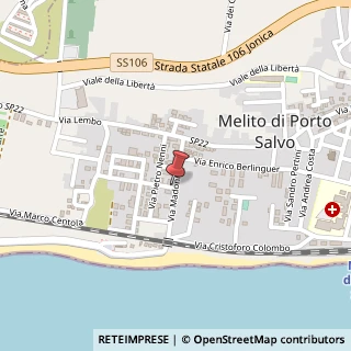Mappa Via garibaldi 36, 89063 Melito di Porto Salvo, Reggio di Calabria (Calabria)