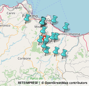 Mappa Unnamed Road, 90030 Villafrati PA, Italia (11.16688)