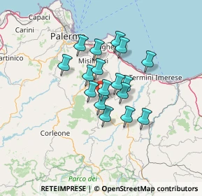 Mappa Unnamed Road, 90030 Villafrati PA, Italia (10.46647)