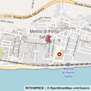 Mappa Via Enrico Berlinguer, 13/B, 89063 Melito di Porto Salvo, Reggio di Calabria (Calabria)