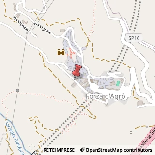 Mappa Via Alcide de Gasperi, 1, 98030 Forza d'Agrò, Messina (Sicilia)