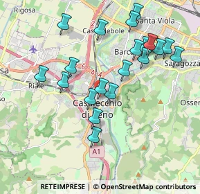 Mappa Via Camillo Cavour, 40033 Casalecchio di Reno BO, Italia (1.965)