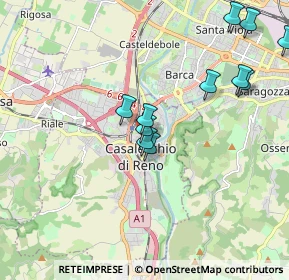 Mappa Via Camillo Cavour, 40033 Casalecchio di Reno BO, Italia (2.19417)
