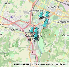 Mappa Via Camillo Cavour, 40033 Casalecchio di Reno BO, Italia (1.11417)