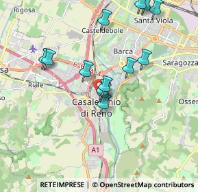 Mappa Via Camillo Cavour, 40033 Casalecchio di Reno BO, Italia (1.82231)