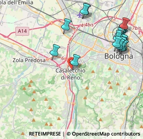 Mappa Via Camillo Cavour, 40033 Casalecchio di Reno BO, Italia (5.2055)