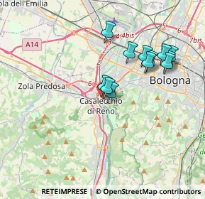 Mappa Via Camillo Cavour, 40033 Casalecchio di Reno BO, Italia (3.4025)