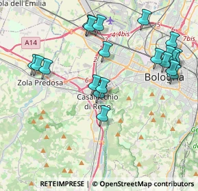 Mappa Via Camillo Cavour, 40033 Casalecchio di Reno BO, Italia (4.431)