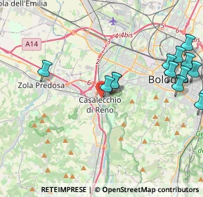 Mappa Via Camillo Cavour, 40033 Casalecchio di Reno BO, Italia (5.69941)