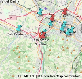 Mappa Via Camillo Cavour, 40033 Casalecchio di Reno BO, Italia (3.74909)