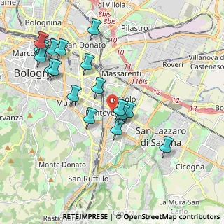 Mappa Via Giacosa, 40139 Bologna BO, Italia (2.18167)