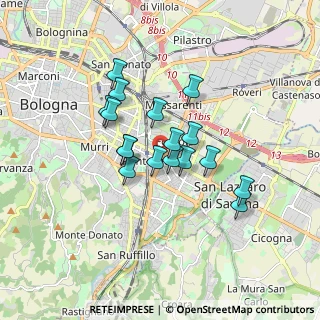 Mappa Via Giacosa, 40139 Bologna BO, Italia (1.33059)