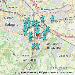 Mappa Via Giacosa, 40139 Bologna BO, Italia (1.34667)