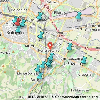 Mappa Via Giacosa, 40139 Bologna BO, Italia (2.49133)