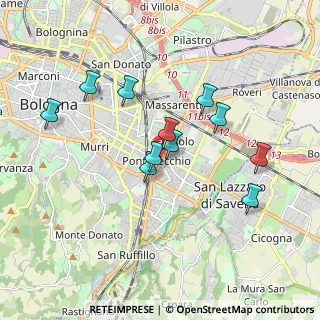 Mappa Via Giacosa, 40139 Bologna BO, Italia (1.63727)