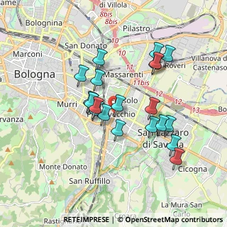 Mappa Via Giacosa, 40139 Bologna BO, Italia (1.6265)