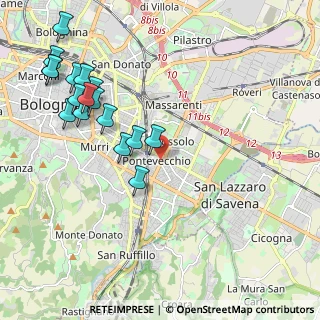 Mappa Via Giacosa, 40139 Bologna BO, Italia (2.43294)