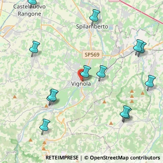 Mappa Via Giovan Battista Bellucci, 41058 Vignola MO, Italia (5.52923)