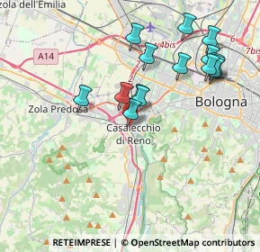 Mappa Via Don Minzoni, 40033 Casalecchio di Reno BO, Italia (3.85067)