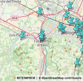 Mappa Via Don Minzoni, 40033 Casalecchio di Reno BO, Italia (5.5565)