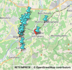 Mappa Via Doccia, 41056 modena MO, Italia (1.80579)