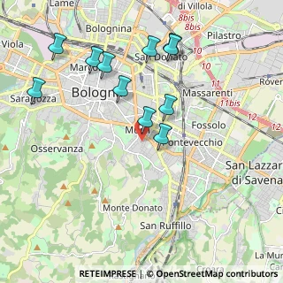 Mappa Via Gaudenzi Augusto, 40137 Bologna BO, Italia (2.06091)