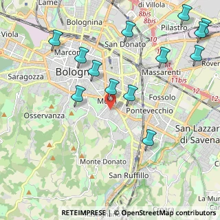 Mappa Via Gaudenzi Augusto, 40137 Bologna BO, Italia (2.69143)