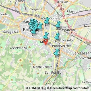 Mappa Via Gaudenzi Augusto, 40137 Bologna BO, Italia (1.7295)