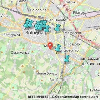 Mappa Via Gaudenzi Augusto, 40137 Bologna BO, Italia (1.92692)