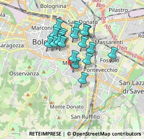 Mappa Via Baldassarre Carrati, 40137 Bologna BO, Italia (1.37)