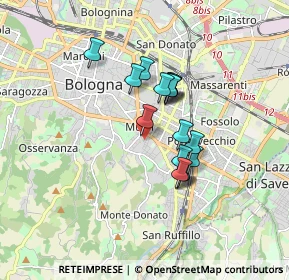 Mappa Via Baldassarre Carrati, 40137 Bologna BO, Italia (1.2975)