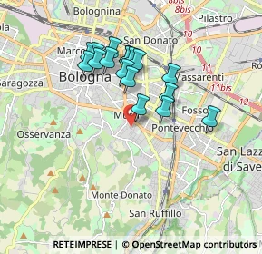 Mappa Via Baldassarre Carrati, 40137 Bologna BO, Italia (1.54176)