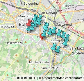 Mappa Via Baldassarre Carrati, 40137 Bologna BO, Italia (1.4005)