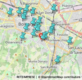 Mappa Via Baldassarre Carrati, 40137 Bologna BO, Italia (1.876)