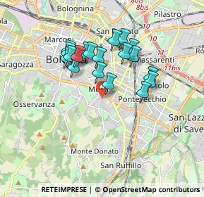 Mappa Via Baldassarre Carrati, 40137 Bologna BO, Italia (1.5435)